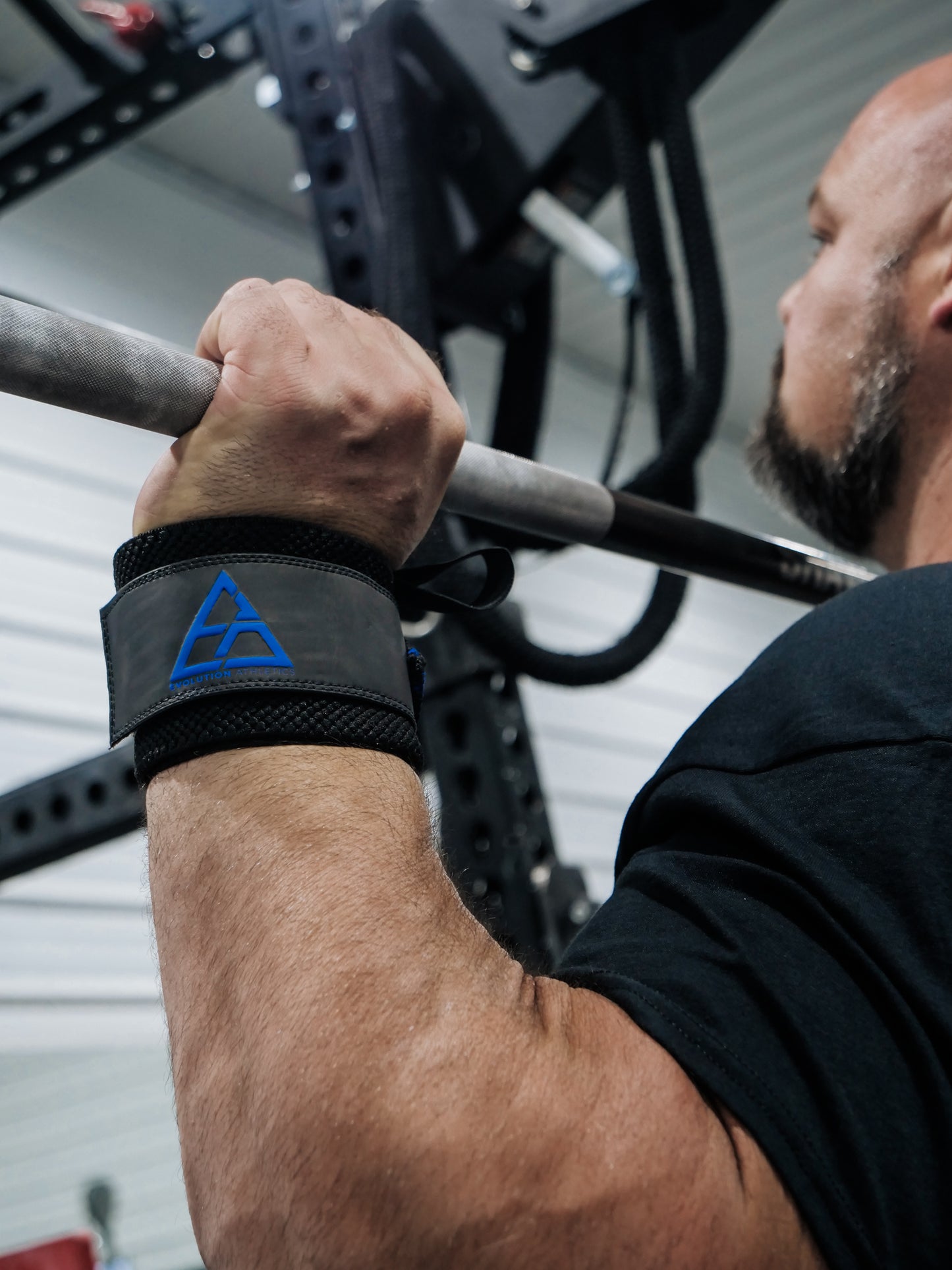 BLUE/BLACK WRIST WRAPS 30"