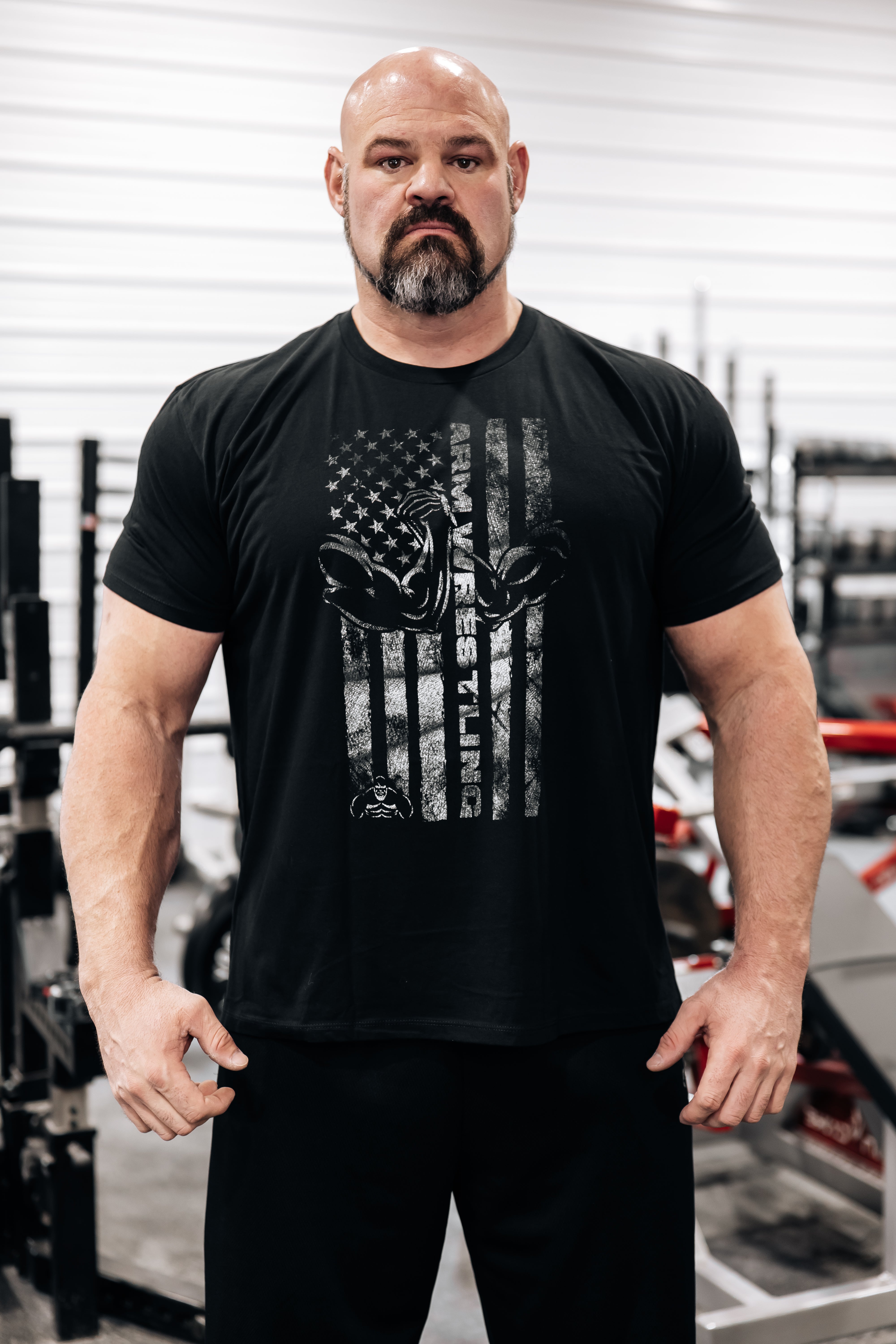 ARM WRESTLING FLAG - BLACK